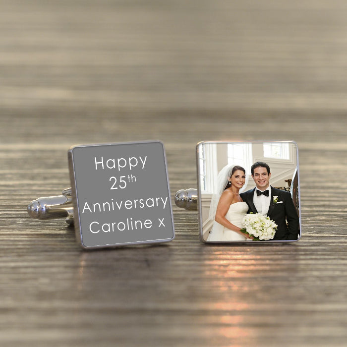 Any Message & Photo Cufflinks With Case