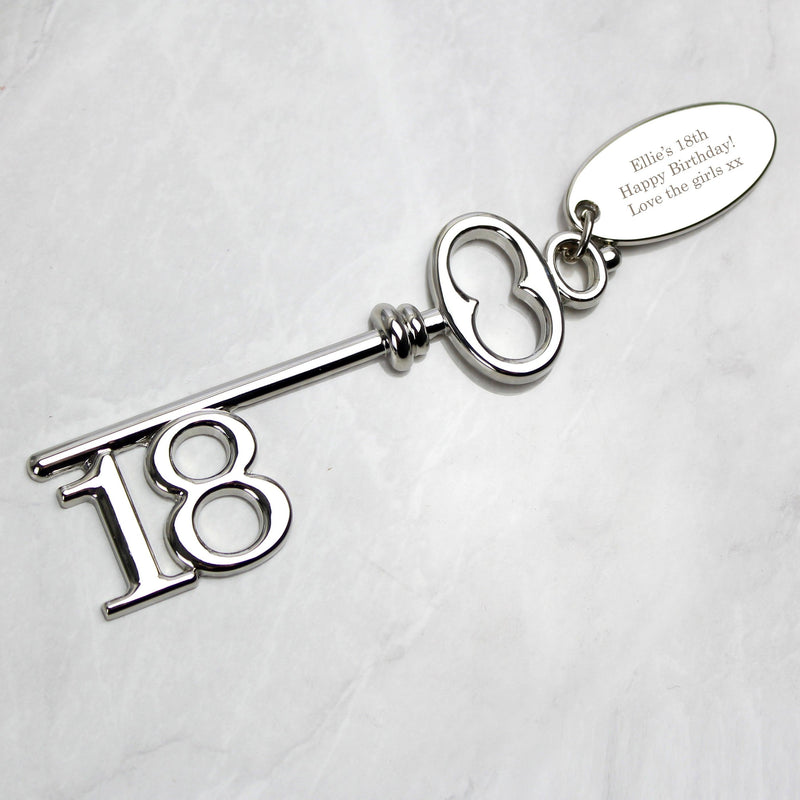 Personalised 18th Birthday Key