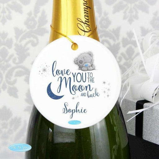 Personalised Me to You 'Love You to the Moon and Back' Decoration - Myhappymoments.co.uk