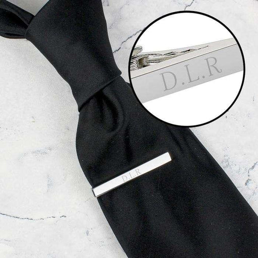 Personalised Initials Tie Clip - Myhappymoments.co.uk