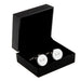 Personalised Round Initials Cufflinks With Box - Myhappymoments.co.uk