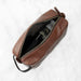 Personalised Luxury Vintage Style Men’s Wash Bag - Brown