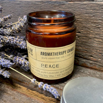Aromatherapy Soy Wax Candle - Peace - Lavender & Geranium