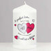 Personalised A Perfect Love Ruby 40th Wedding Anniversary Candle - Myhappymoments.co.uk