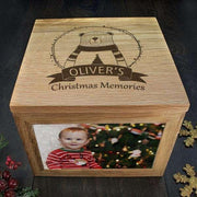 Personalised Engraved Polar Bear Christmas Memory Photo Keepsake Box - Myhappymoments.co.uk