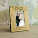 Personalised Mr/Mrs Infinity Wedding Wood Engraved Photo Frame - Myhappymoments.co.uk