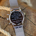 Personalised Men's Architect Motivator Watch In Blue With Silver Mesh Strap