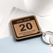 Personalised Special Date Wooden Keyring - Myhappymoments.co.uk
