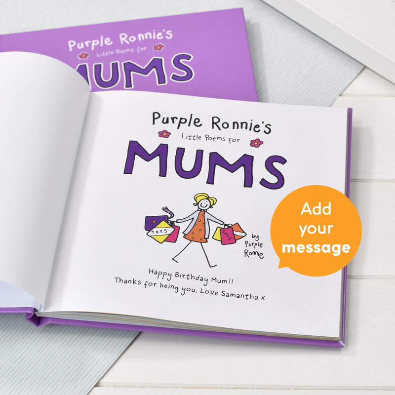 Personalised Purple Ronnie's Little Poems for Mums - Myhappymoments.co.uk