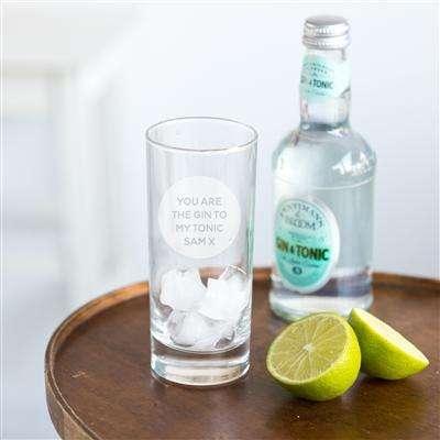 Personalised Gin Glass - Myhappymoments.co.uk