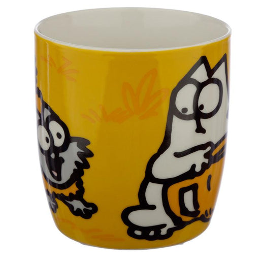 Orange Simon's Cat Porcelain Mug