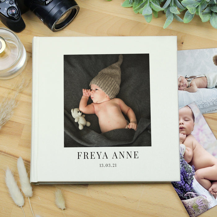 Personalised Photo Upload Square Photo Album | Baby Photo Album