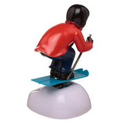 Skier Solar Powered Dashboard Toy