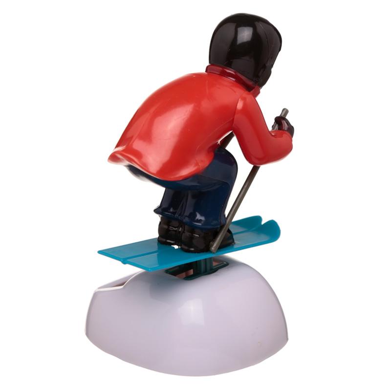 Skier Solar Powered Dashboard Toy