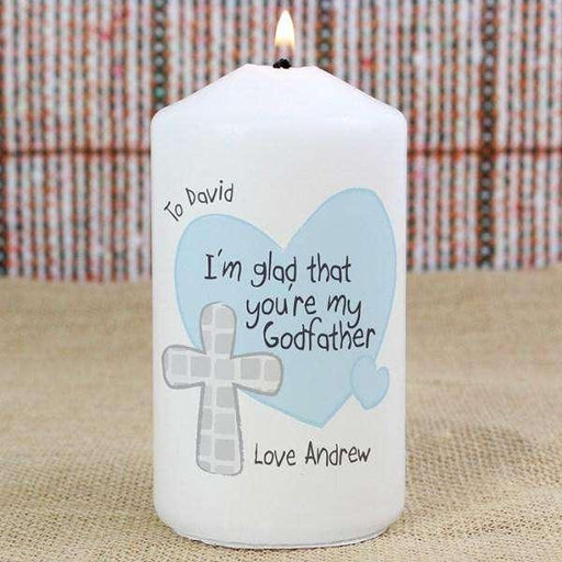 Personalised Godfather Candle - Myhappymoments.co.uk