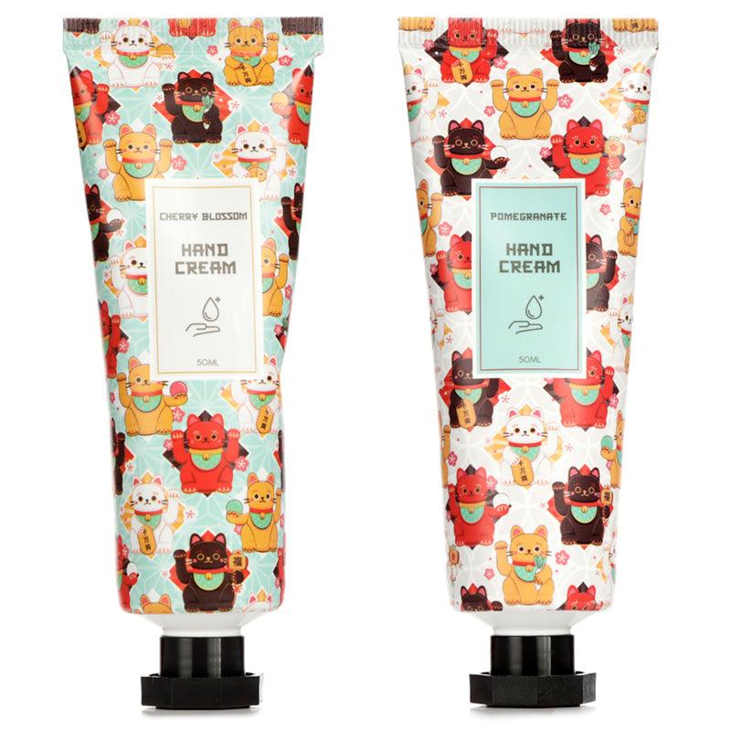 Lucky Cat Moisturising Hand Cream 50ml - Pomegranate & Cherry Blossom