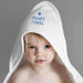 Personalised Blue Star Baby Boy White Hooded Towel - Myhappymoments.co.uk