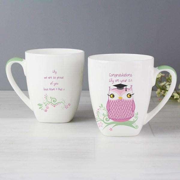 Personalised Miss Owl Teacher Latte Mug - Myhappymoments.co.uk