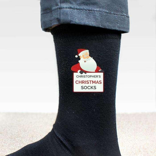 Personalised Men’s Santa Christmas Socks - Myhappymoments.co.uk
