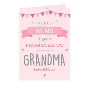 Personalised Pink Promoted to Card - Myhappymoments.co.uk