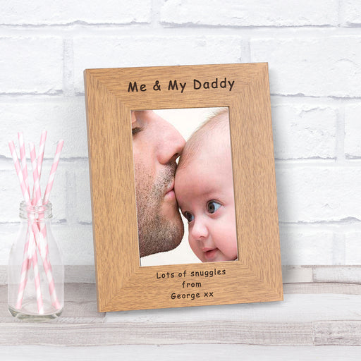Personalised Me & My Daddy Photo Frame - Myhappymoments.co.uk