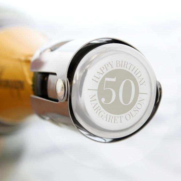 Personalised Birthday / Anniversary Bottle Stopper