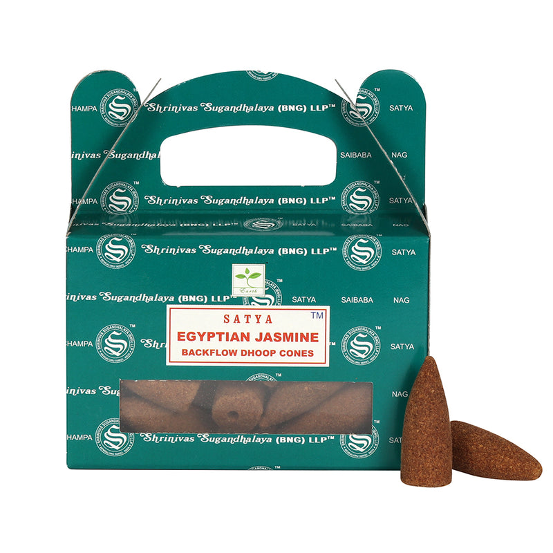 Set of 6 Packets of Egyptian Jasmine Backflow Dhoop Cones by Satya