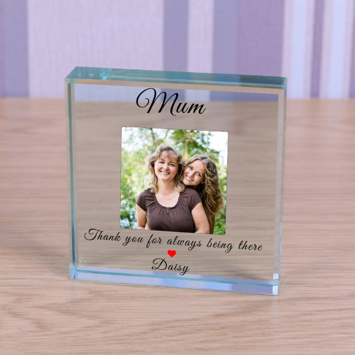 Personalised Mum Thank You Photo Gift Plaque