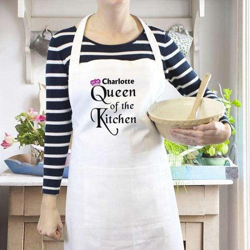 Personalised Queen of the Kitchen Apron - Myhappymoments.co.uk