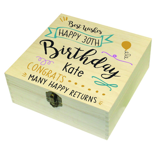 Personalised Birthday Memory Box - Myhappymoments.co.uk