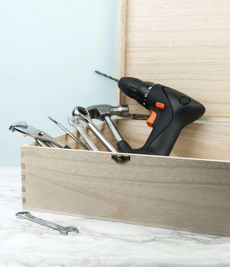 Personalised Wooden Tool Box - Myhappymoments.co.uk