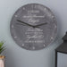 Personalised Time Flies When We're Together Anniversary Slate Clock From Pukkagifts.uk