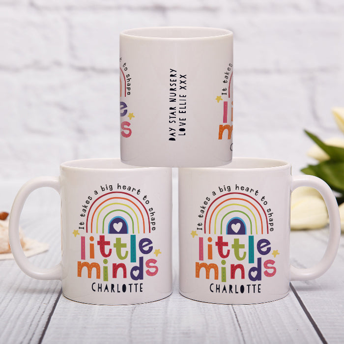 Personalised Shape Little Minds Teacher Mug