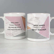 Personalised Geometric Mug - Myhappymoments.co.uk
