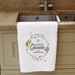 Personalised Queen Bee White Tea Towel