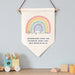 Personalised Rainbow Hanging Banner Sign - Nursery