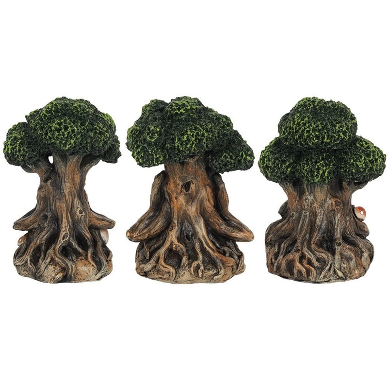 See Speak Hear No Evil Green Man Ornaments