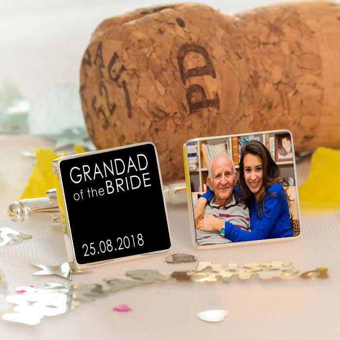 Personalised Wedding Role Photo Cufflinks