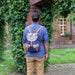Traveller Backpacks - 2 Pocket Blue Elephant