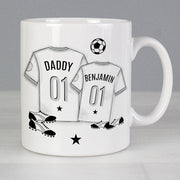 Personalised Football Dad & Child Mug