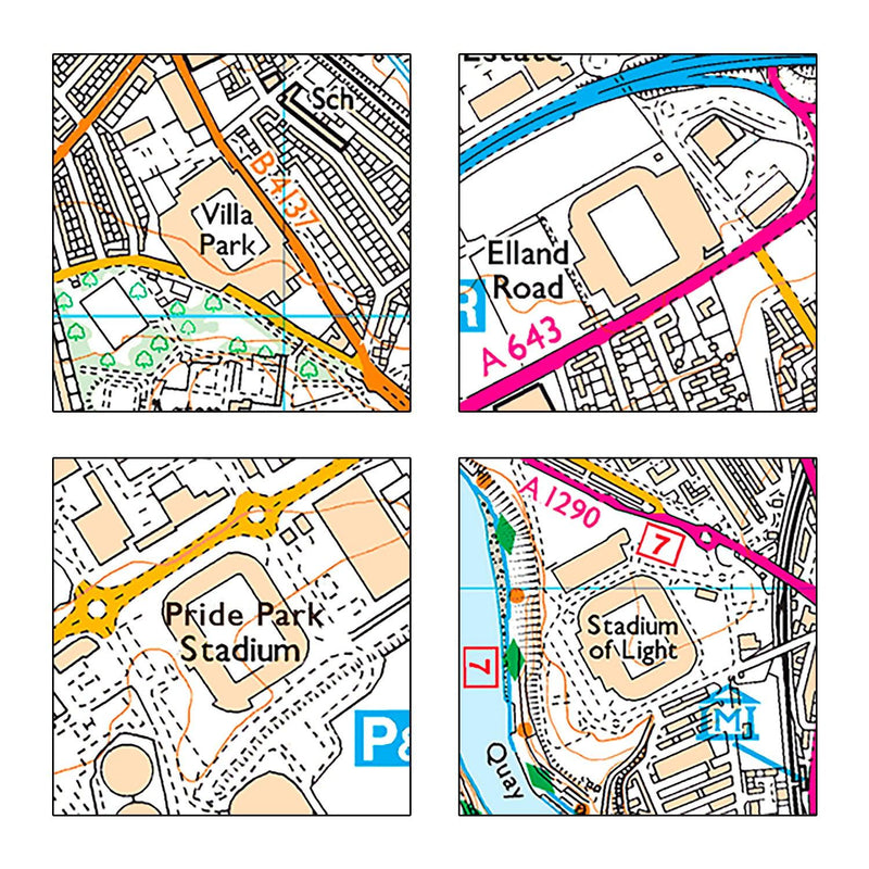 Football Stadium Map Mug