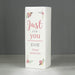 Personalised Floral Bouquet Square Vase - Myhappymoments.co.uk