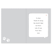 Personalised Cat Speech Bubble Card
