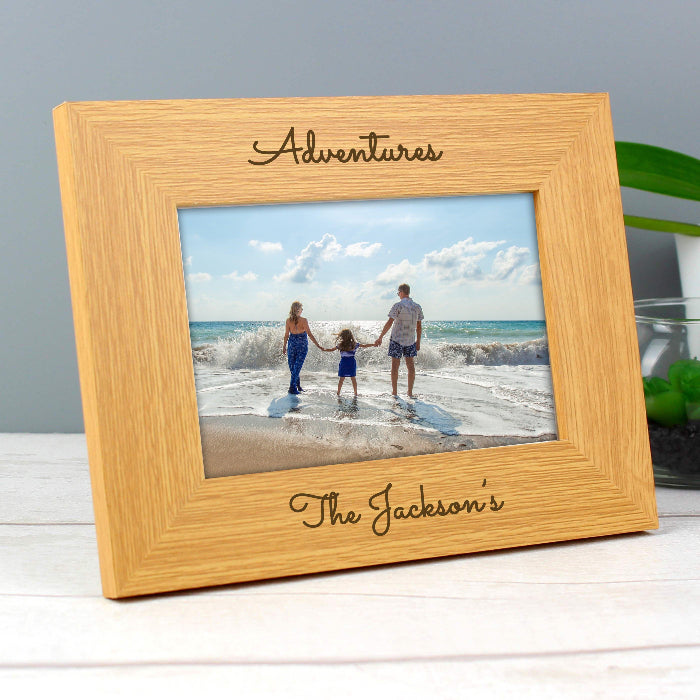Custom Photo Frame 4x6 - Any Text Engraving 