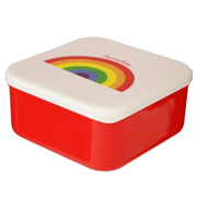 Rainbow Set of 3 Reusable BPA Free Plastic Lunch Boxes 