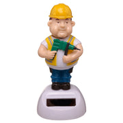 Solar Powered Nodding Builder Dashboard Toy - Myhappymoments.co.uk