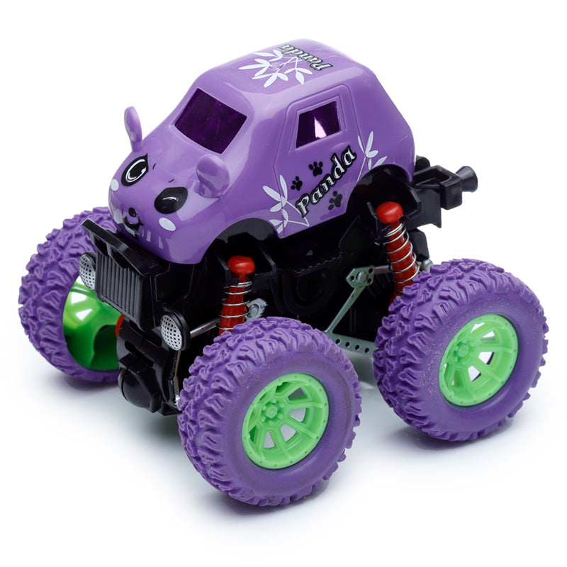 Cute Animal 4x4 Stunt Friction Pull Back/Push Forward Action Toy