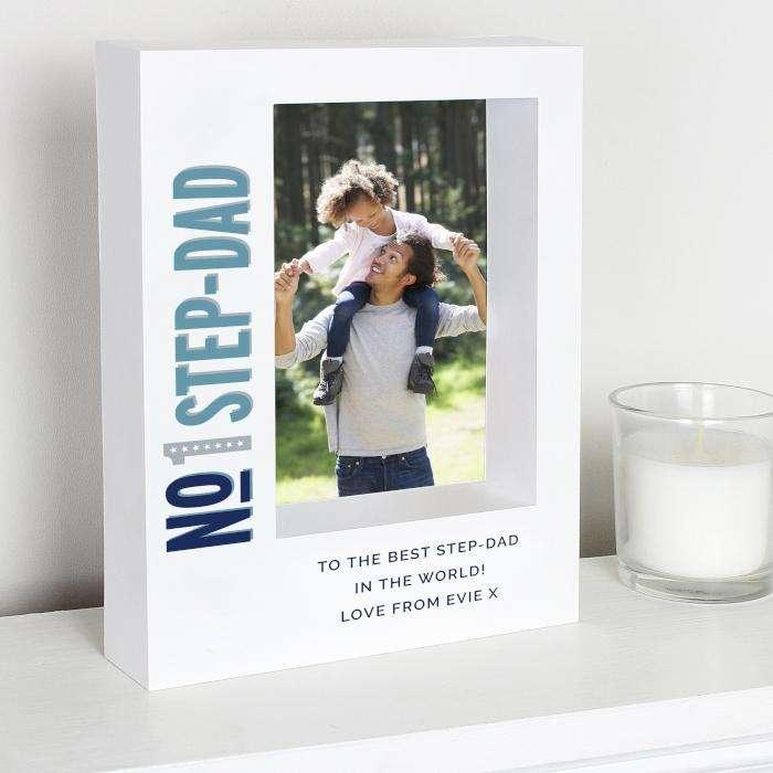 Personalised Number 1 Box Photo Frame 5x7 - Myhappymoments.co.uk