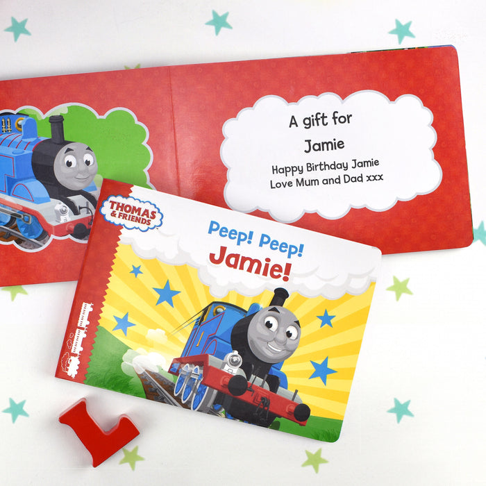 Personalised Thomas and Friends Peep Peep! Board Book - Myhappymoments.co.uk