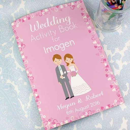 Personalised Wedding Activity Book for Girls - Myhappymoments.co.uk